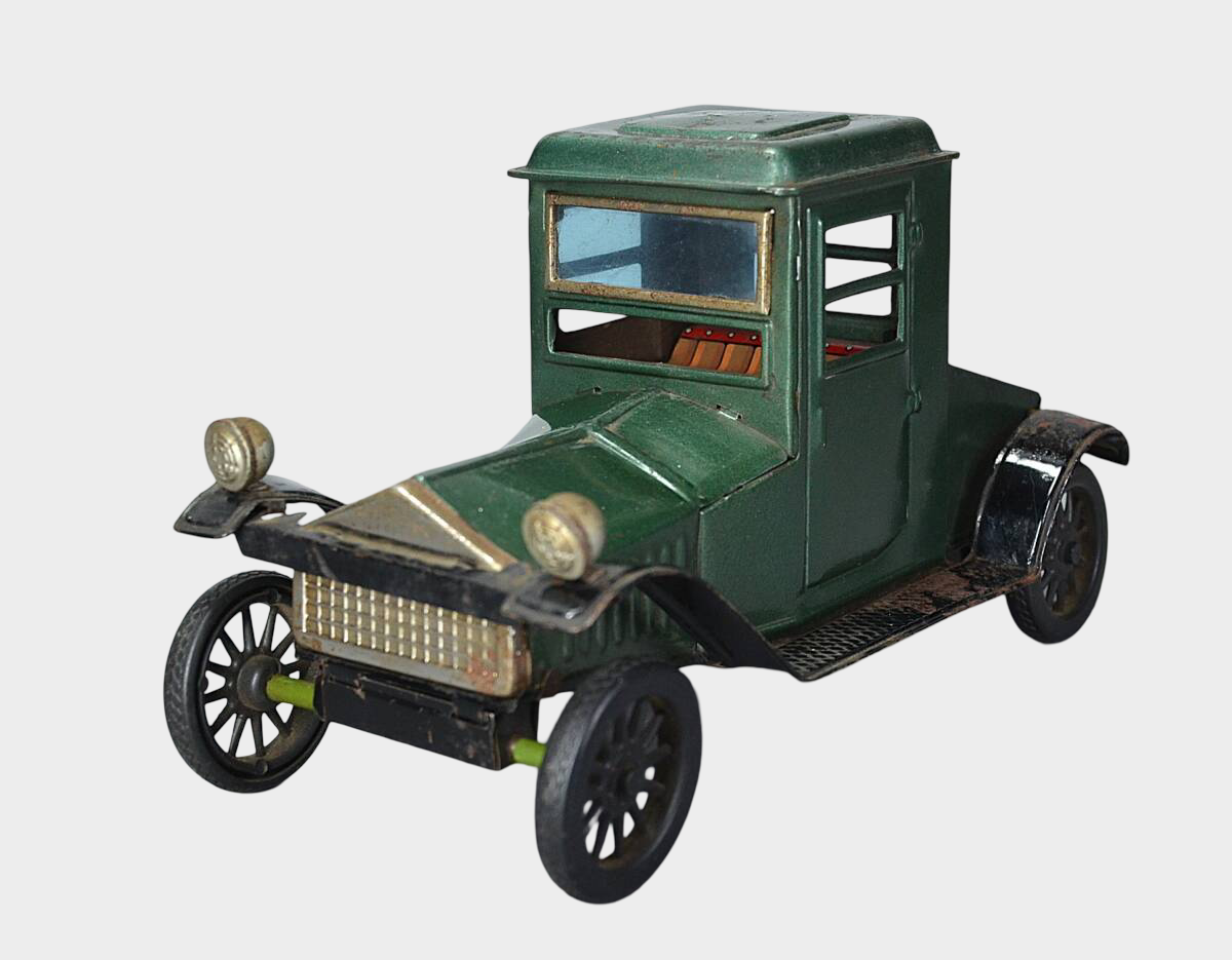 Bandaiya Packard 1918 Tin Toy Car — 1950s Japanese Tinplate Automobile, Early Bandai Artifact