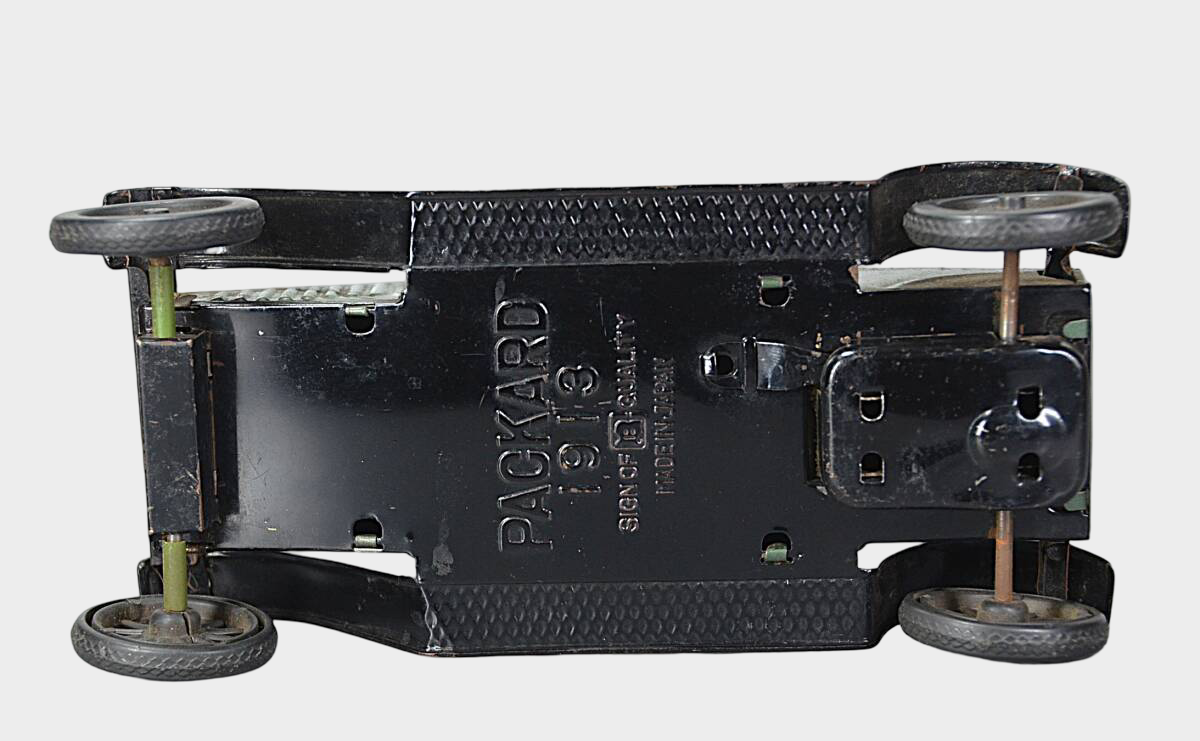 Bandaiya Packard 1918 Tin Toy Car — 1950s Japanese Tinplate Automobile, Early Bandai Artifact