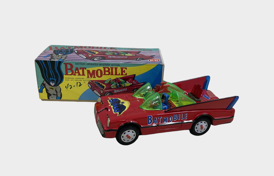Batman Batmobile Tinplate Toy KH Taiwan Boxed Vintage Style DC Comic Car