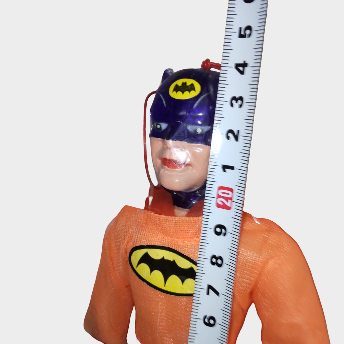 Batman Soft Vinyl Figure 24cm Hong Kong Export Sofubi Bagged with Space Flyman Header Card