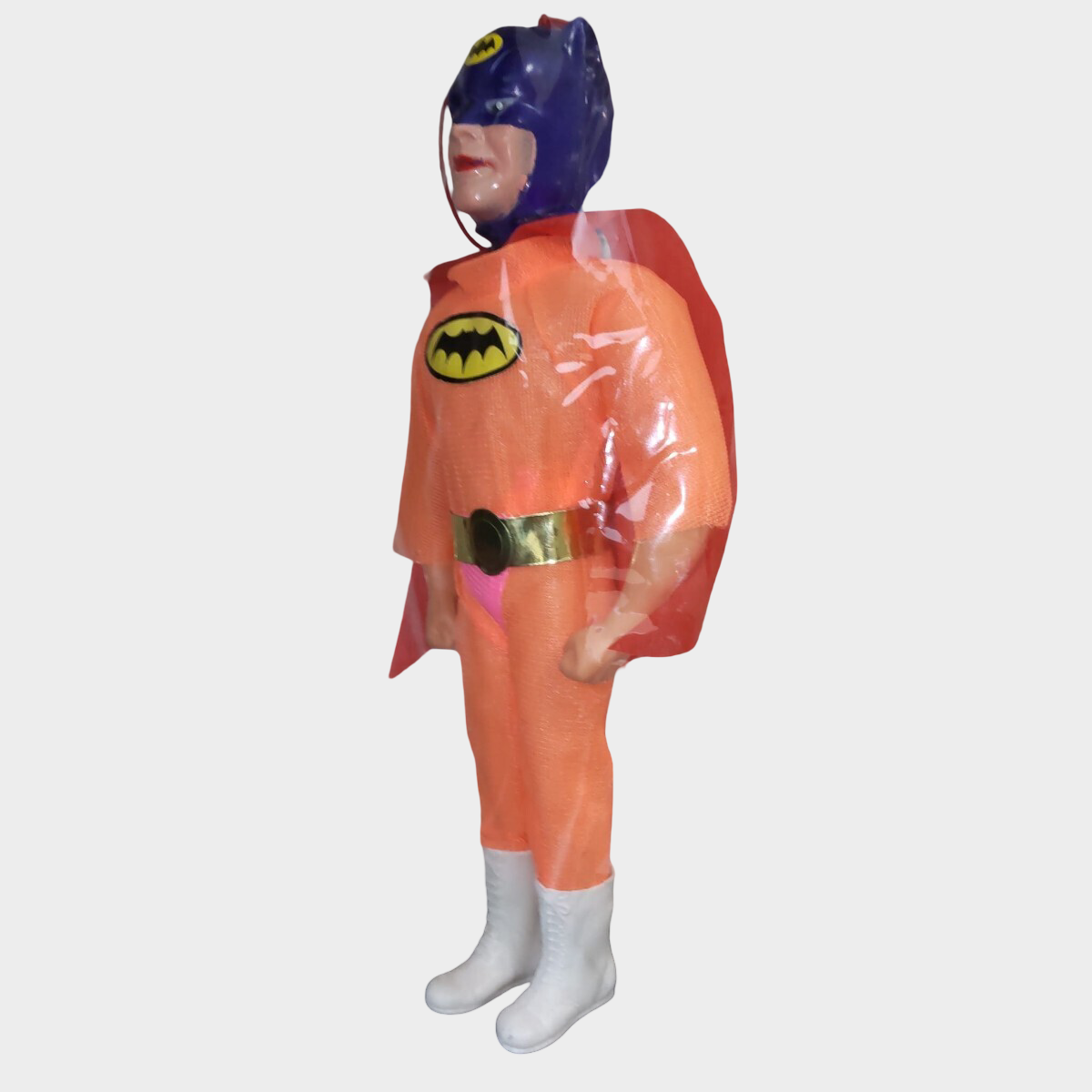 Batman Soft Vinyl Figure 24cm Hong Kong Export Sofubi Bagged with Space Flyman Header Card