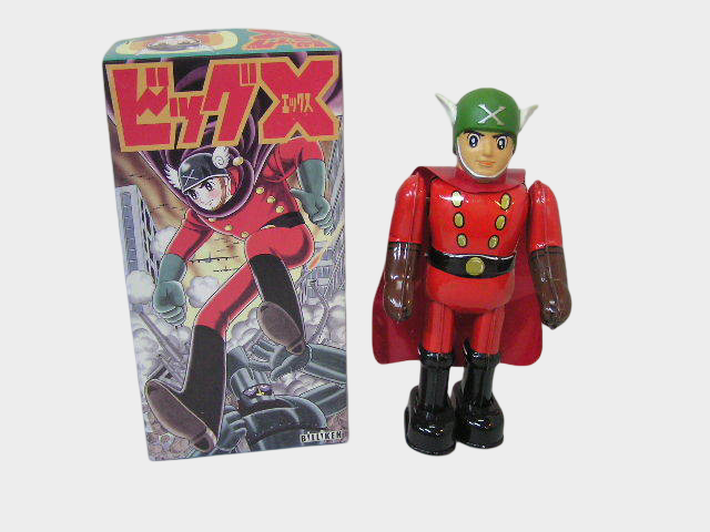 Big X Tin Walking Robot — Japanese Mechanical Showa Hero Figure