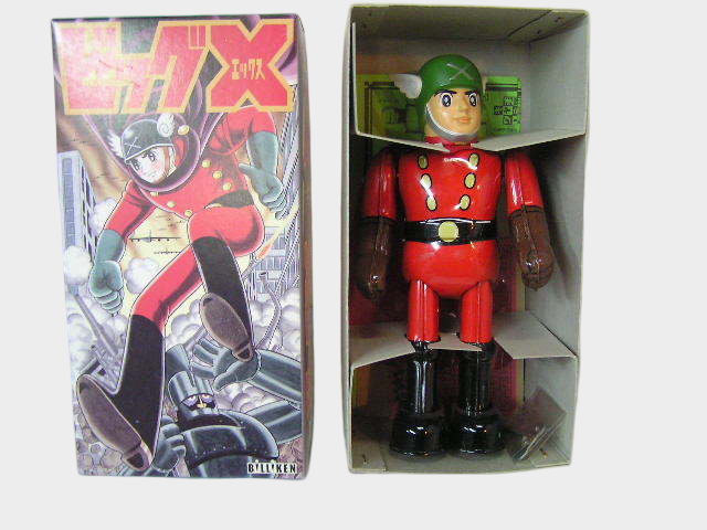 Big X Tin Walking Robot — Japanese Mechanical Showa Hero Figure