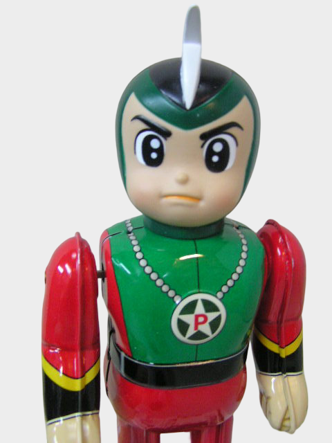 Billiken Shokai Yūsei Shōnen Space Boy Papii Tin Wind-Up Figure — Japanese Showa Retro Mechanical Toy with Box