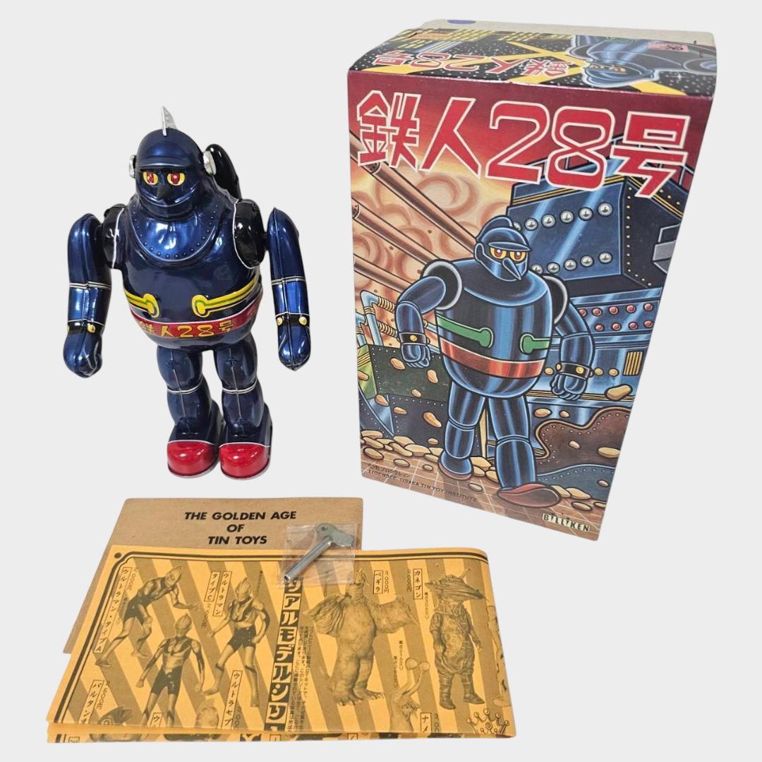 Billiken Tetsujin 28-Go 30cm Tin Walking Robot — Japanese Showa Mecha Icon