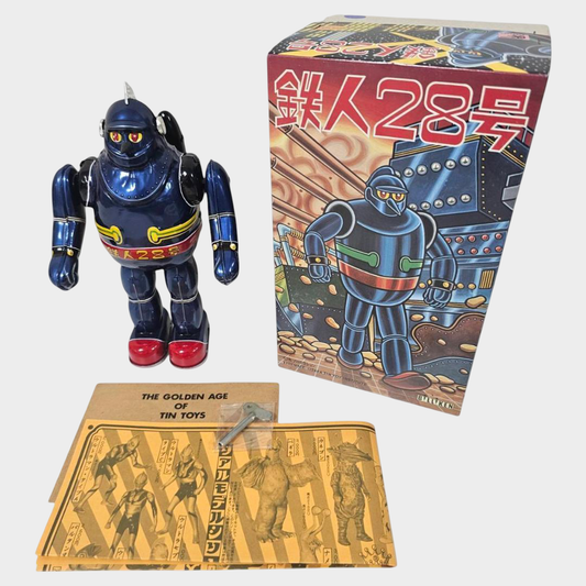 Billiken Tetsujin 28-Go 30cm Tin Walking Robot — Japanese Showa Mecha Icon