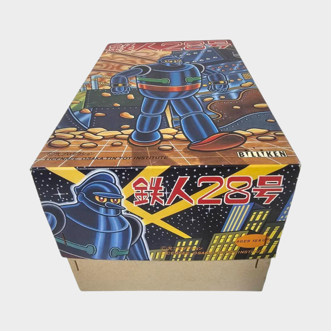 Billiken Tetsujin 28-Go 30cm Tin Walking Robot — Japanese Showa Mecha Icon