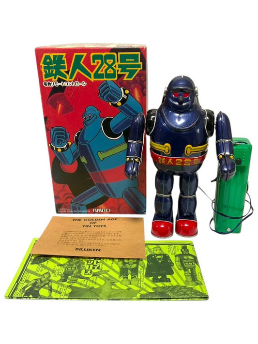 Billiken Tetsujin 28-Go Electric Remote Control Tin Robot — Showa Japanese Icon