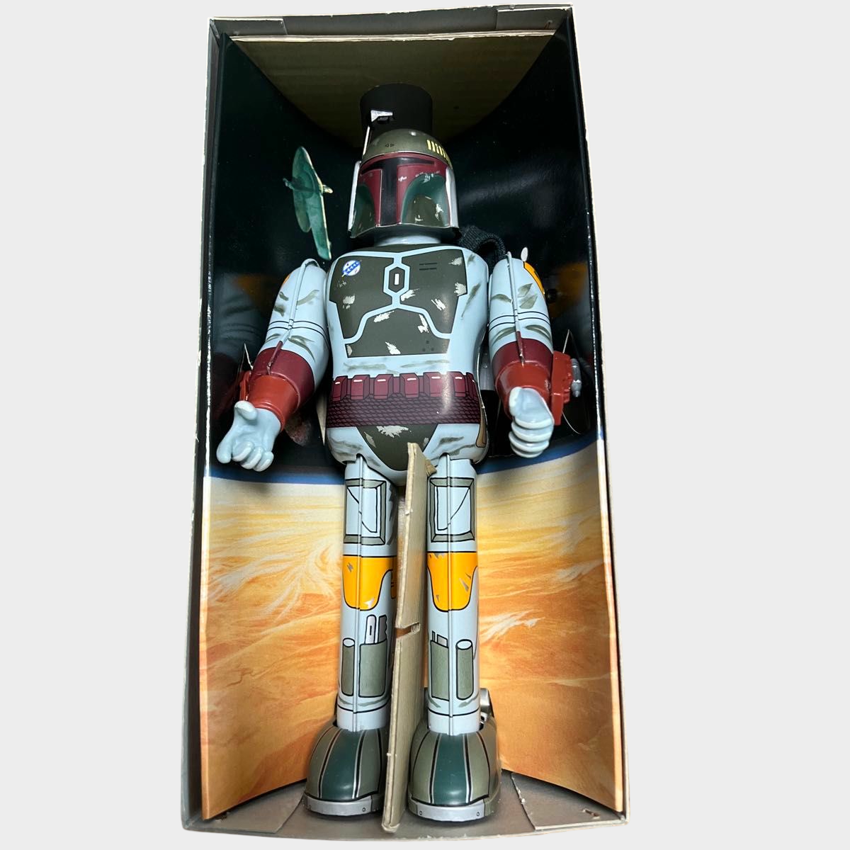 Boba Fett Tinplate Wind-Up Figure  Star Wars Tin Age Japan Limited Osaka Tin Toy Museum