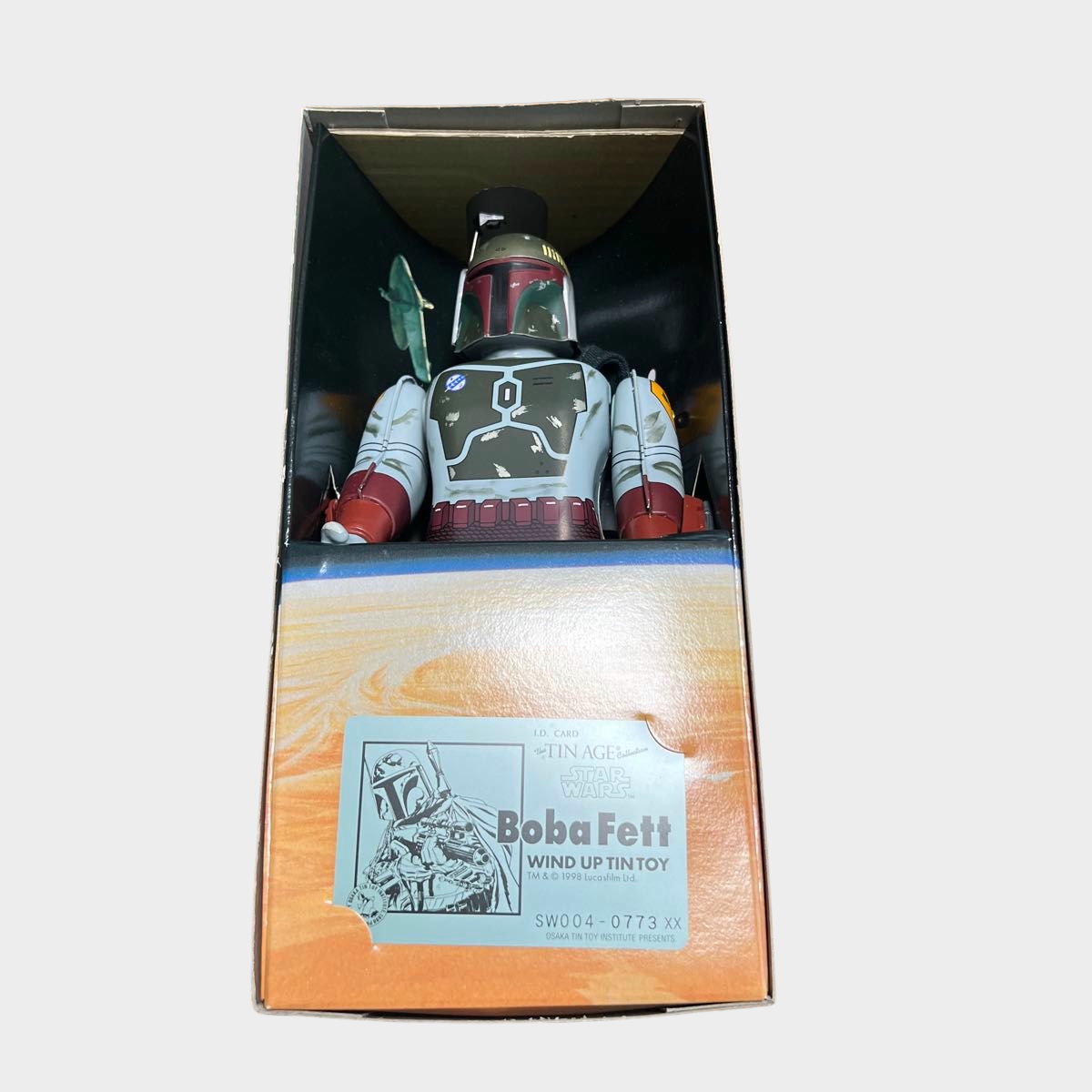 Boba Fett Tinplate Wind-Up Figure  Star Wars Tin Age Japan Limited Osaka Tin Toy Museum