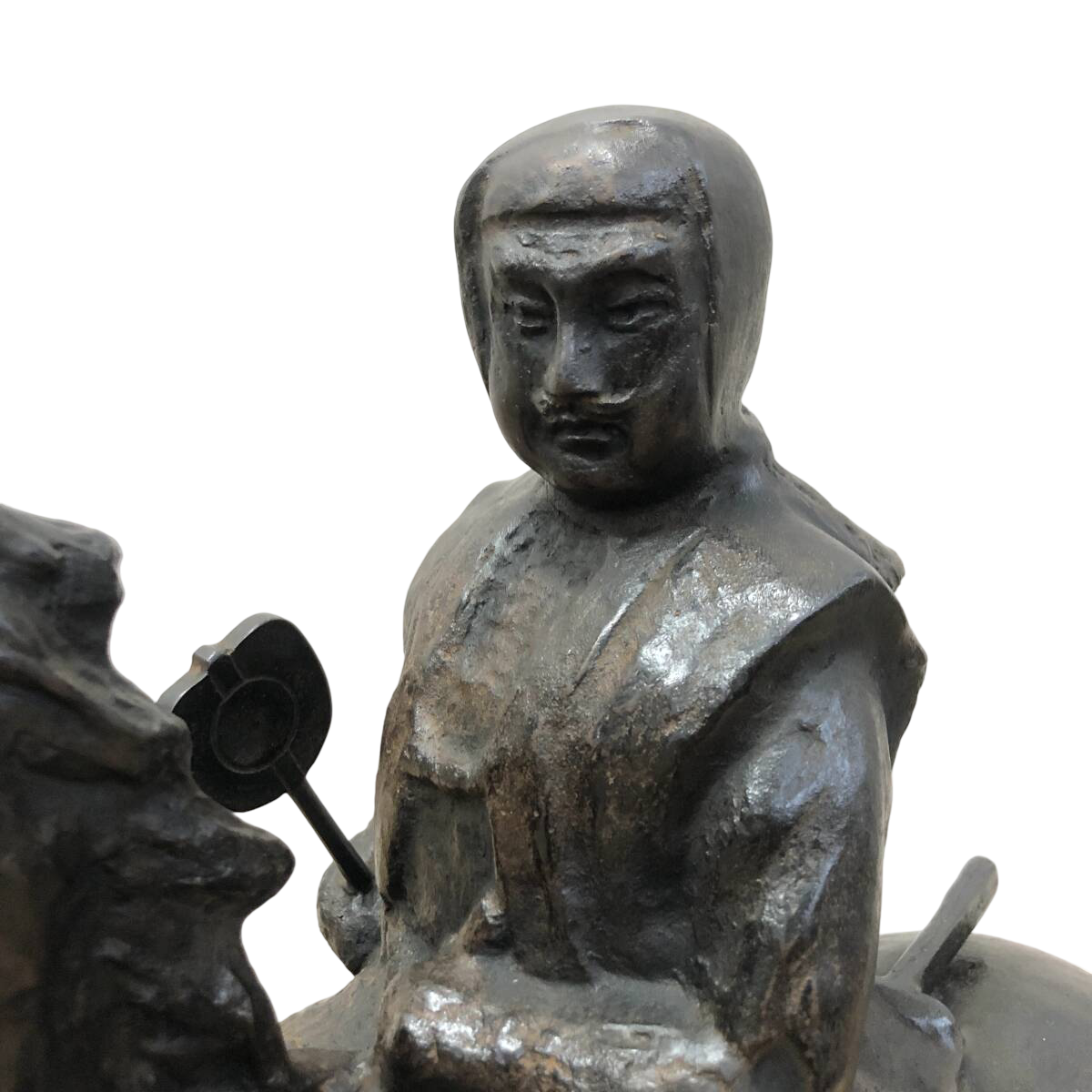 Bronze Equestrian Statue of Kusunoki Masashige | Mounted Samurai Icon | Japanese Bronze Sculpture | Showa Period