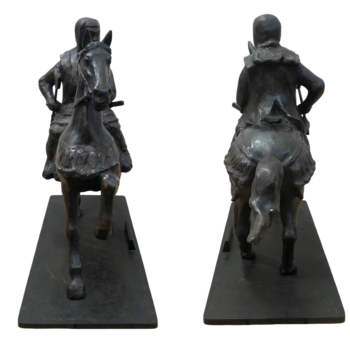 Bronze Equestrian Statue of Kusunoki Masashige | Mounted Samurai Icon | Japanese Bronze Sculpture | Showa Period