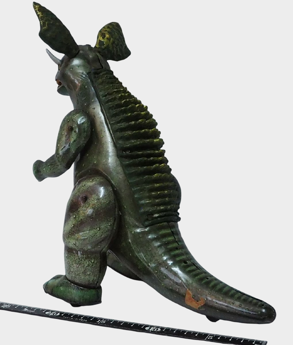 Vintage Bullmark Baragon Vintage Tin Kaiju Remote Control Monster Showa Era Japan