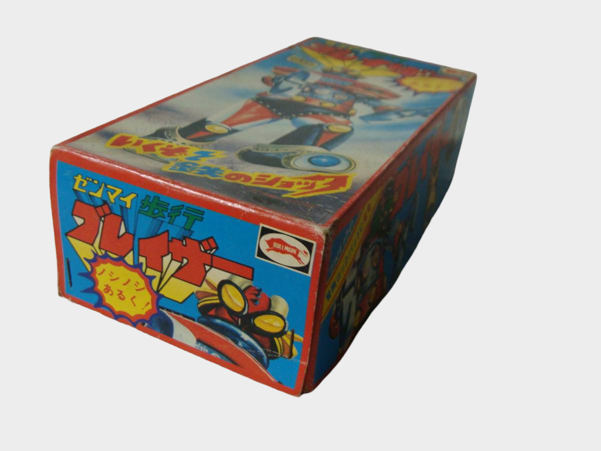 Bullmark Blazer Rock Bat Tin Wind-Up Robot — Showa Japanese Boxed Deadstock