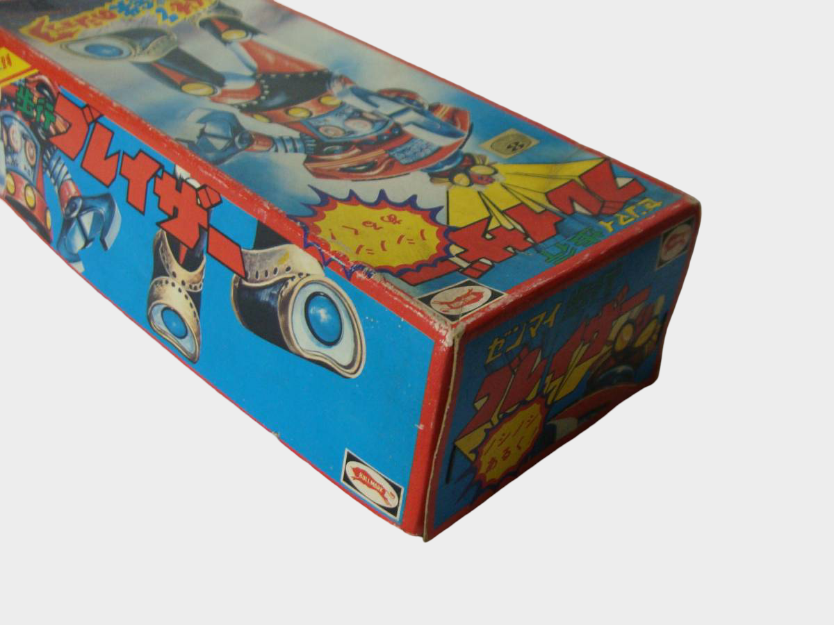 Bullmark Blazer Rock Bat Tin Wind-Up Robot — Showa Japanese Boxed Deadstock