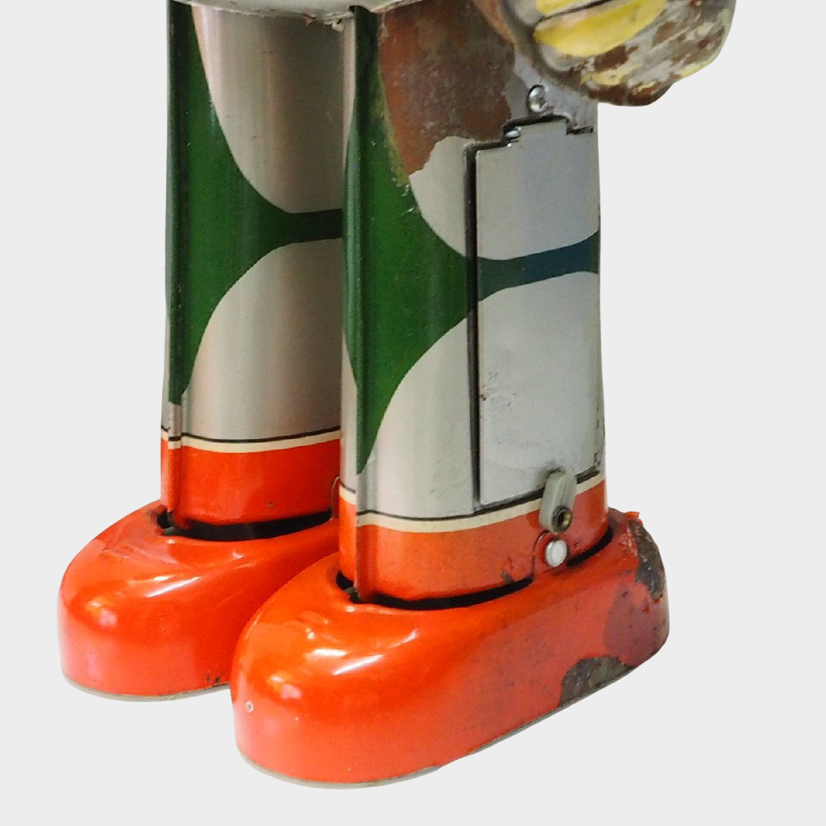 Vintage Bullmark Mirrorman Tin Robot with Mask Early 1970s Tokusatsu Icon
