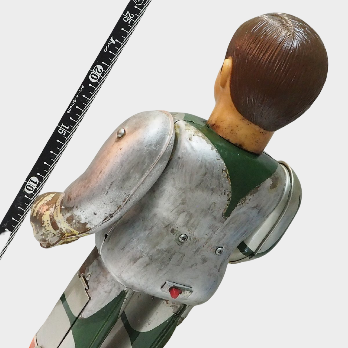 Bullmark Mirrorman Tin Robot with Mask | Rare Showa Japanese Hero Toy Vintage