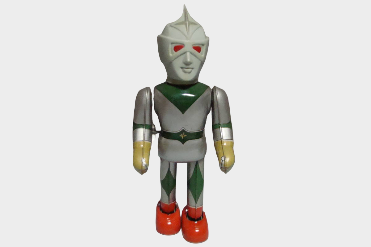 Bullmark Mirrorman Tin Toy Deadstock Boxed Japanese Vintage Tokusatsu Wind-Up Figure