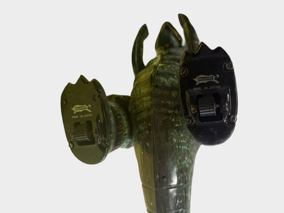Bullmark Walking Godzilla Battery-Operated Tin Toy | 1970s Showa Era Japanese Kaiju Mechanical