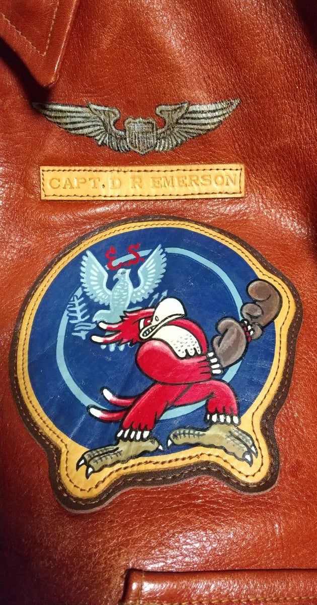 Buzz Rickson A-2 Fighting Duck Disney Donald Duck Disneyana Nose Art Flight Jacket 8th Air Force 336th FS Horsehide Custom Size 38