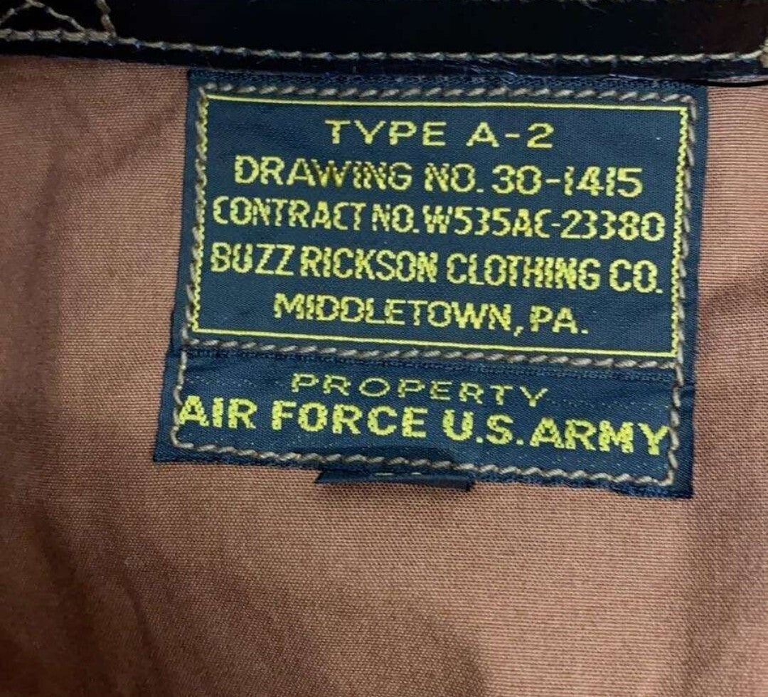 Buzz Rickson A-2 Joker’s Wild II Pin Up WWII 61st Fighter Squadron Custom Leather Jacket Rare