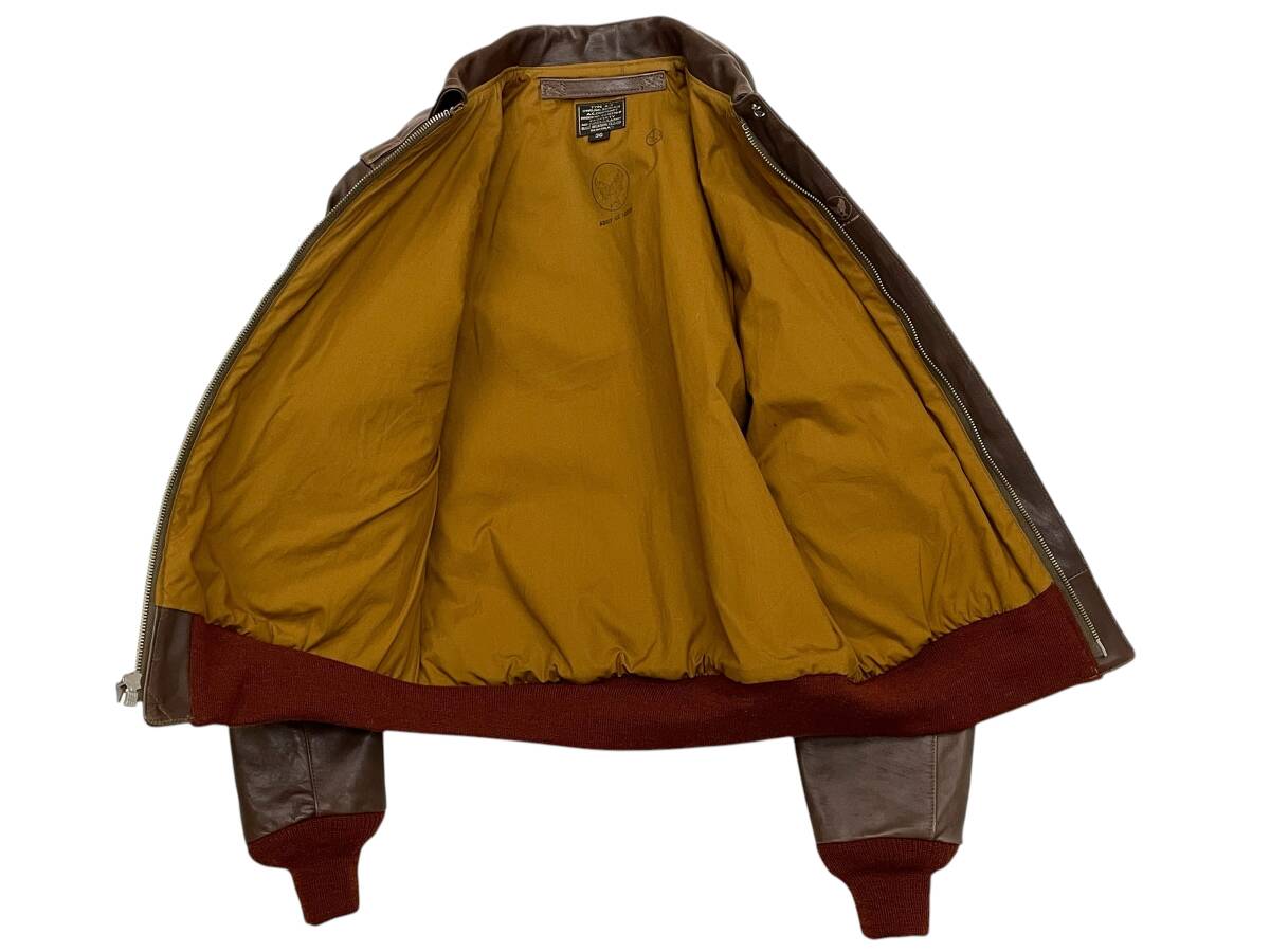 Buzz Rickson BR80164 A-2 Flight Jacket Horsehide “Sweet Dream” Pinup Nose Art WWII Repro Size 36 Rare