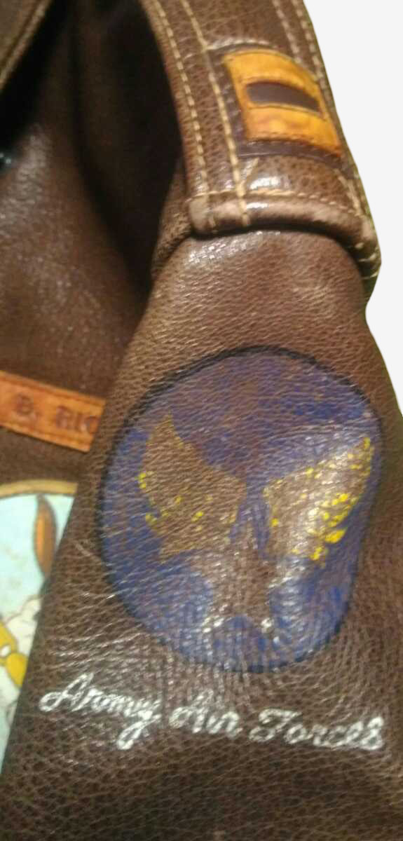Buzz Rickson’s A-2 Flight Jacket “The Body” Steve McQueen Nose Art Back Paint Custom Rough Wear 23380 Horsehide Size 36