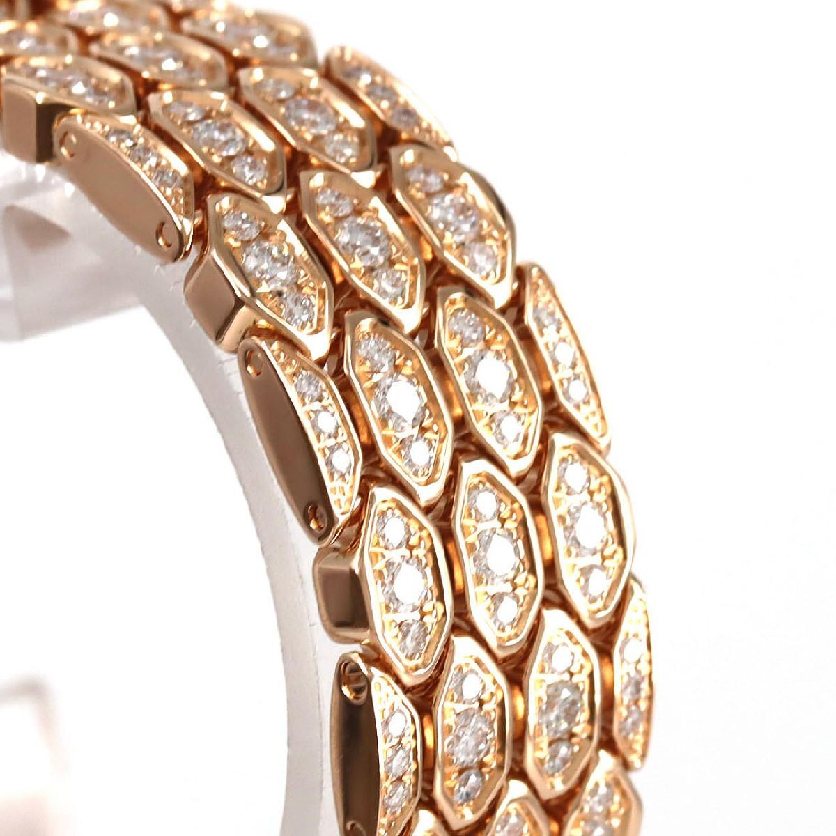 Bvlgari Serpenti Seduttori 103160 PG × RG Diamond Full Pavé Dial & Bracelet · Quartz · 33mm · Box & Papers · Luxury Serpent Watch