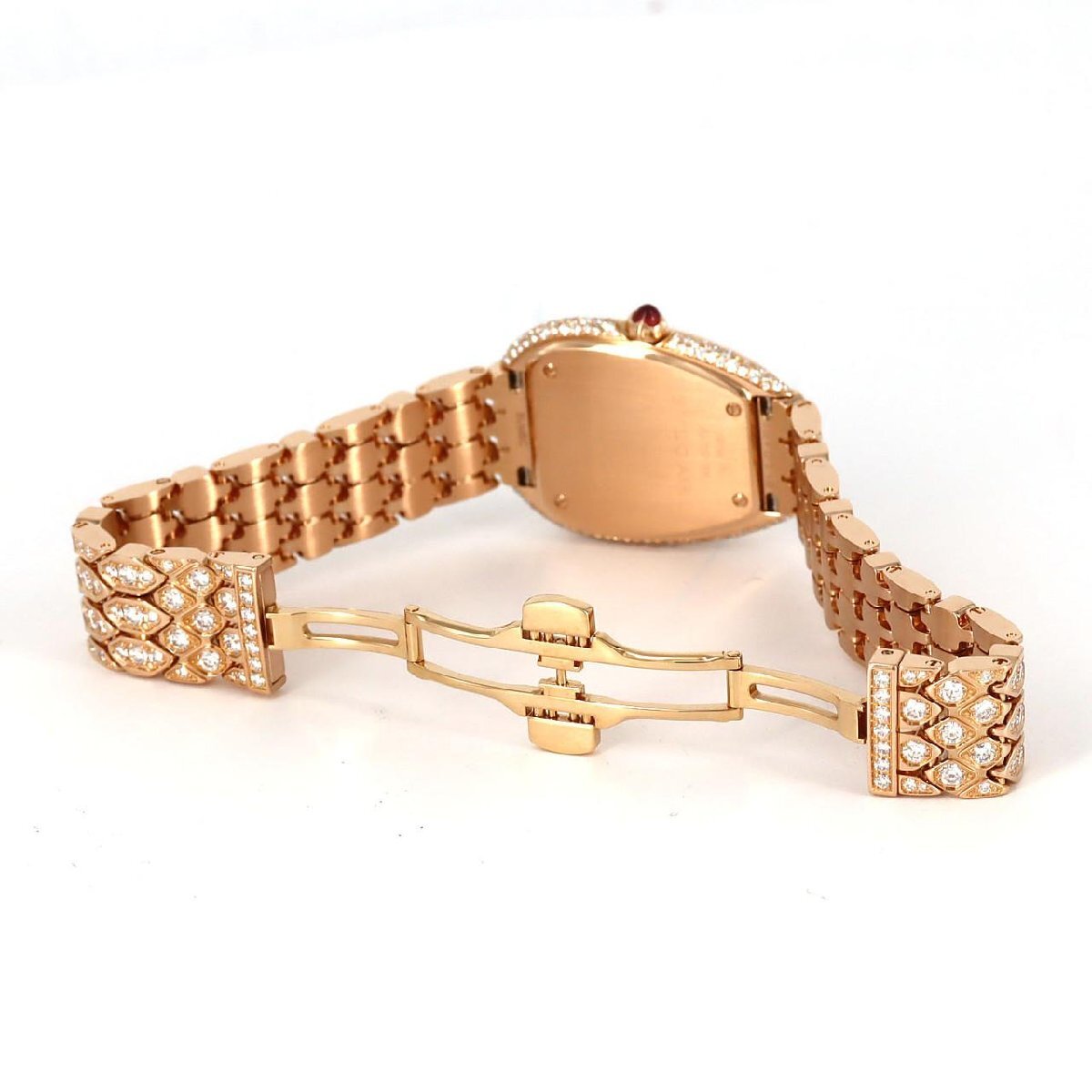 Bvlgari Serpenti Seduttori 103160 PG × RG Diamond Full Pavé Dial & Bracelet · Quartz · 33mm · Box & Papers · Luxury Serpent Watch