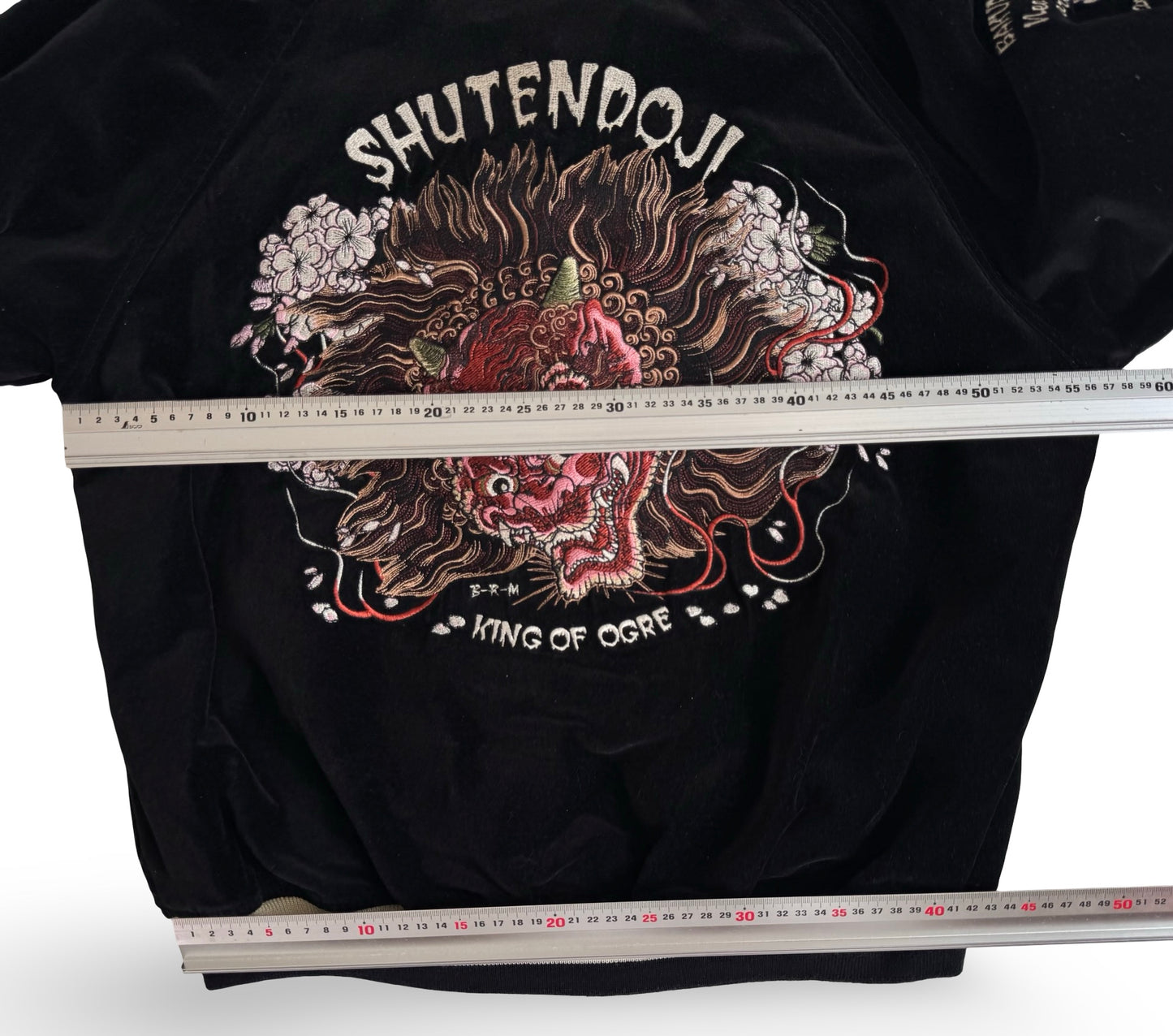 Tedman ×Tedman Clothing Efu-Shokai BRM Shuten-Dōji “King of Ogre” Reversible Velvet Sukajan (Ryūtaro Red Reverse)