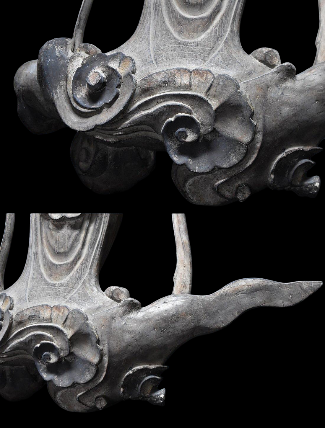 Byodo-in Inspired Cloudborne Offering Bodhisattva (Unchu Kuyo Bosatsu, often called Hiten/Tennyo) — Standing Celestial Attendant Figure, Modern Japanese Revival