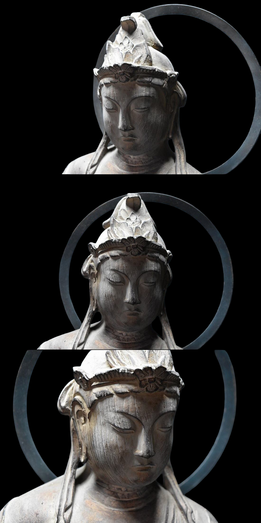 Byodo-in Inspired Cloudborne Offering Bodhisattva (Unchu Kuyo Bosatsu, often called Hiten/Tennyo) — Standing Celestial Attendant Figure, Modern Japanese Revival
