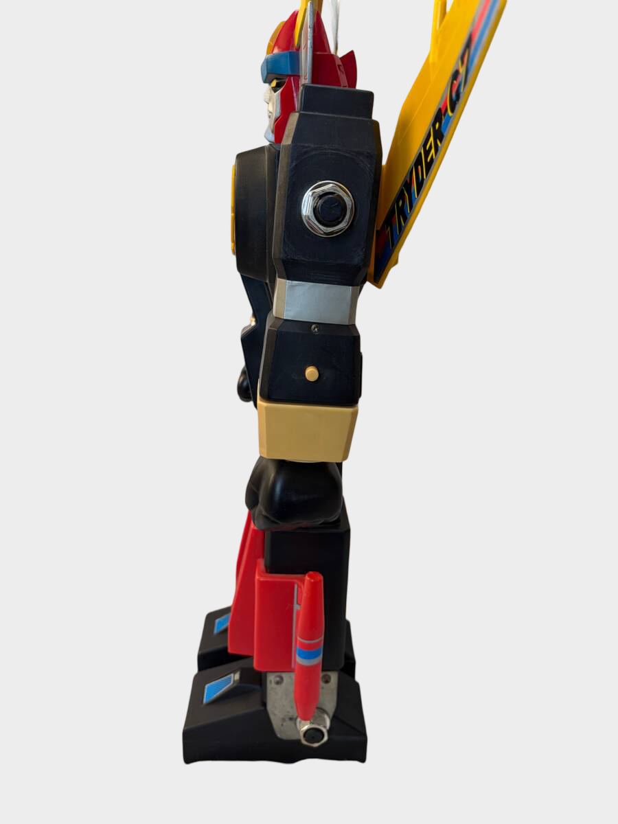 Clover Trider G7 Jumbo Machinder Display Figure, Vintage 1980s Japanese Robot, Large 60cm Class Collectible