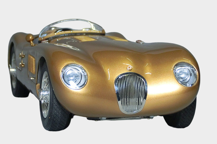 CMC 1:18 Jaguar C-Type Gold Metallic 25th Anniversary Limited 300 Serial No.20 M-214 Premium Diecast Collector Model