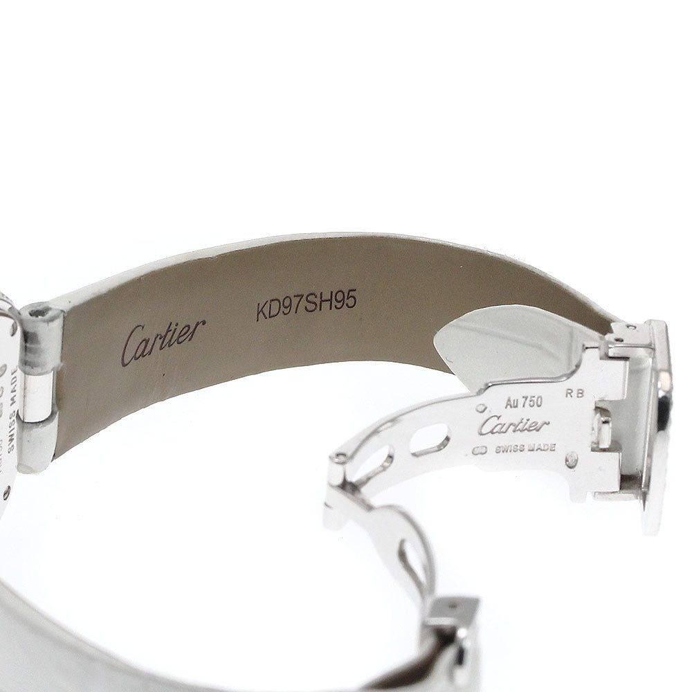 Cartier Panthère LM HPI00341 High Jewelry Watch · 18K White Gold · Full Pavé Diamonds · Emerald Eyes · 33mm · Rare Collector Masterpiece