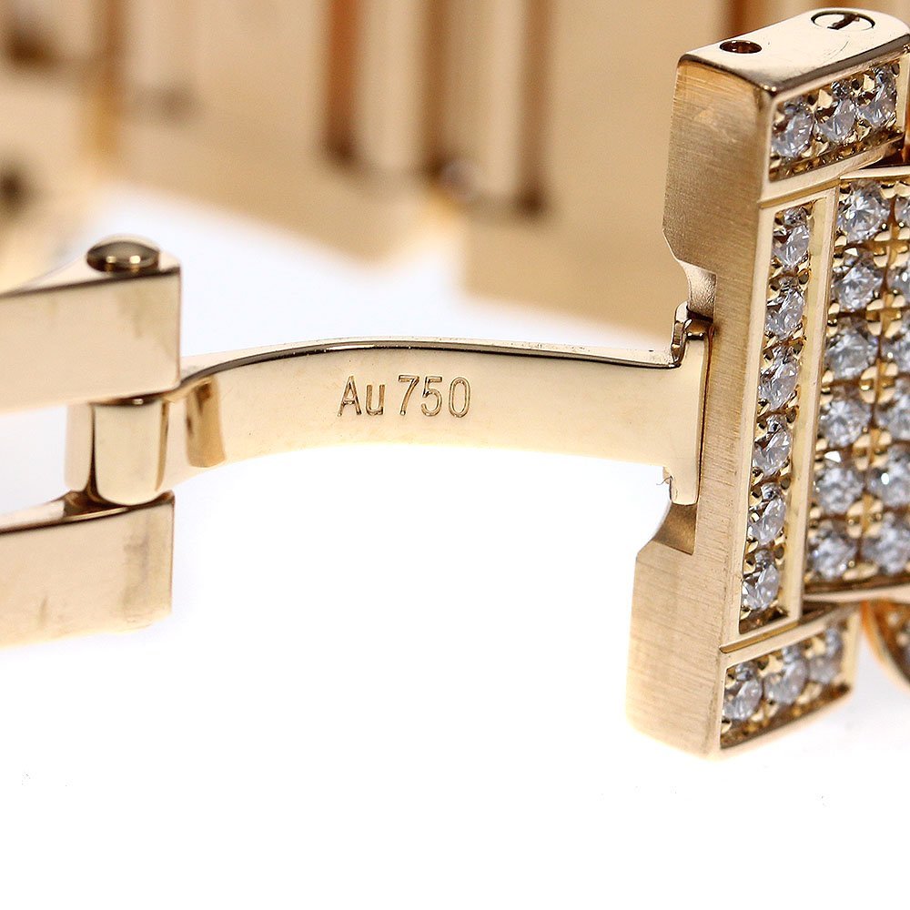 Cartier Tank Anglaise XL HPI00560 Full K18PG Diamond Pavé Automatic – High Jewelry Men’s Watch AB Rank