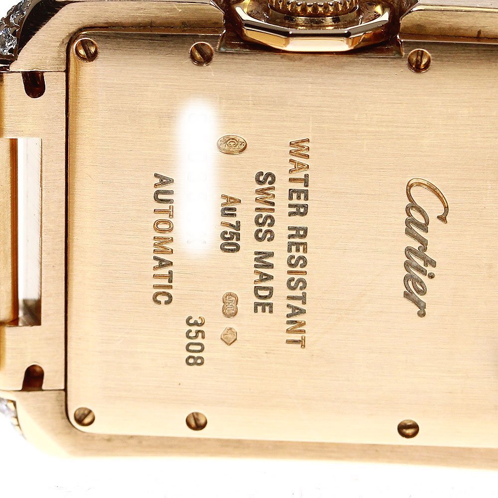 Cartier Tank Anglaise XL HPI00560 Full K18PG Diamond Pavé Automatic – High Jewelry Men’s Watch AB Rank