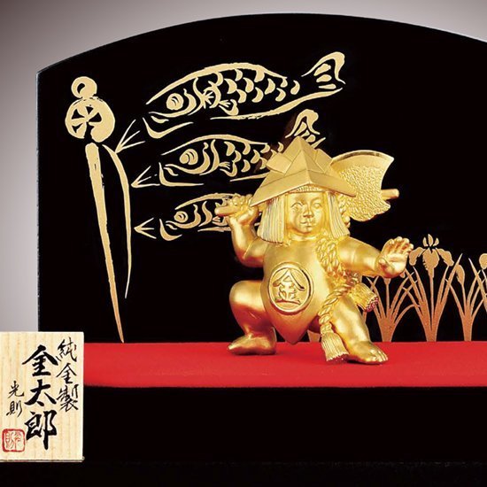 Certified Pure Gold Kintaro Figure (~20g) — Japanese Auspicious Ornament with Presentation Case