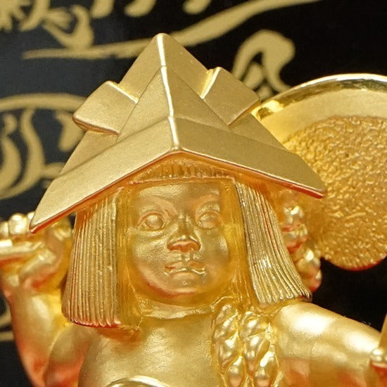 Certified Pure Gold Kintaro Figure (~20g) — Japanese Auspicious Ornament with Presentation Case