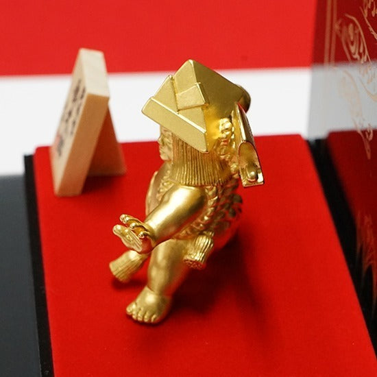 Certified Pure Gold Kintaro Figure (~20g) — Japanese Auspicious Ornament with Presentation Case