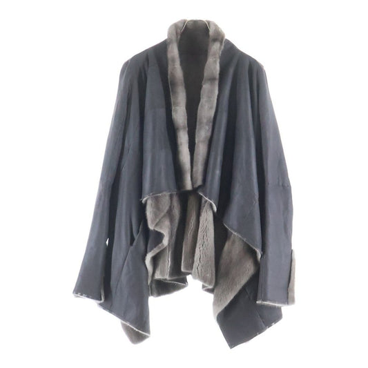 Chrome Hearts x Rick Owens Fleur de Lis Mink Fur Heart Jacket Gray French Made Luxury Archive
