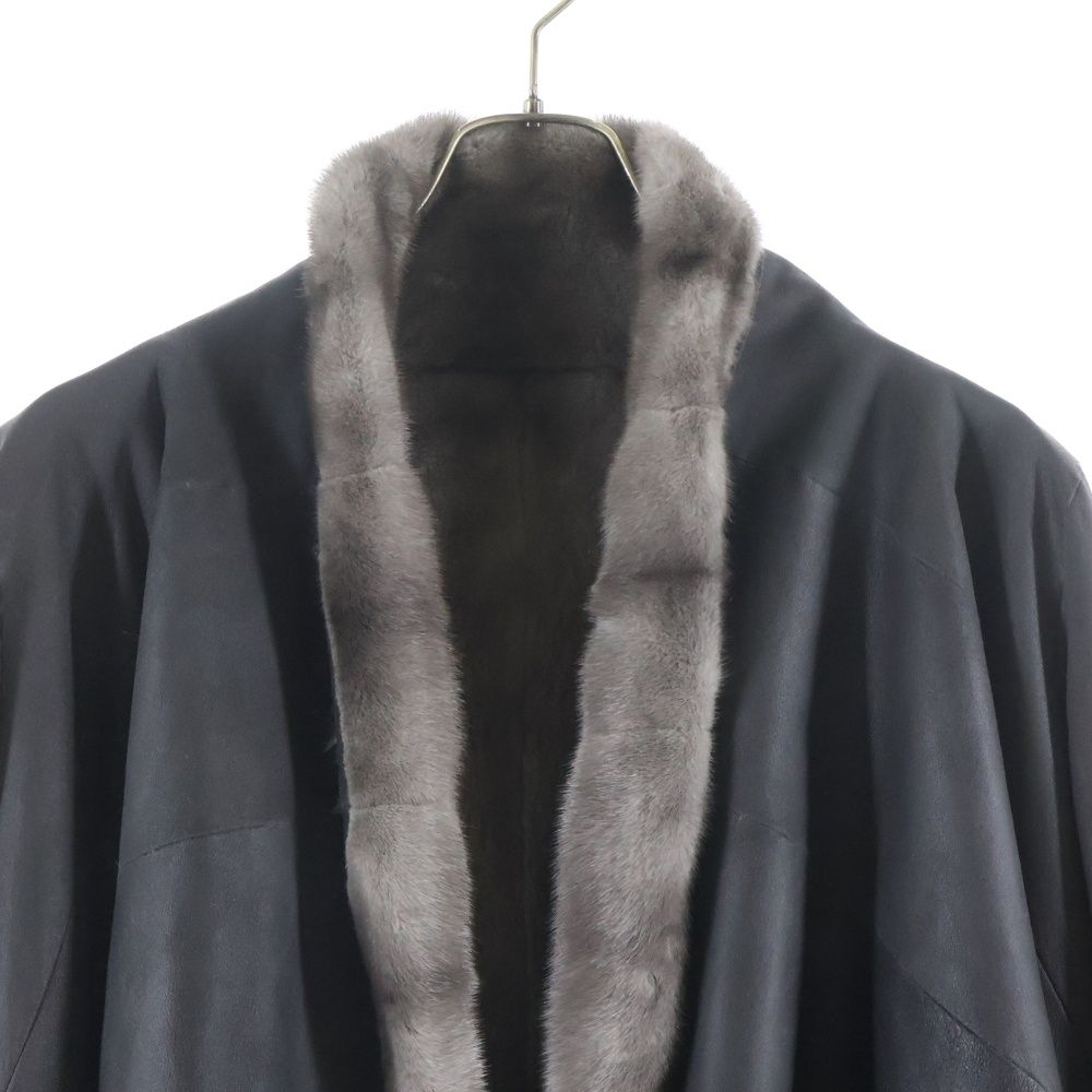 Chrome Hearts x Rick Owens Fleur de Lis Mink Fur Heart Jacket Gray French Made Luxury Archive
