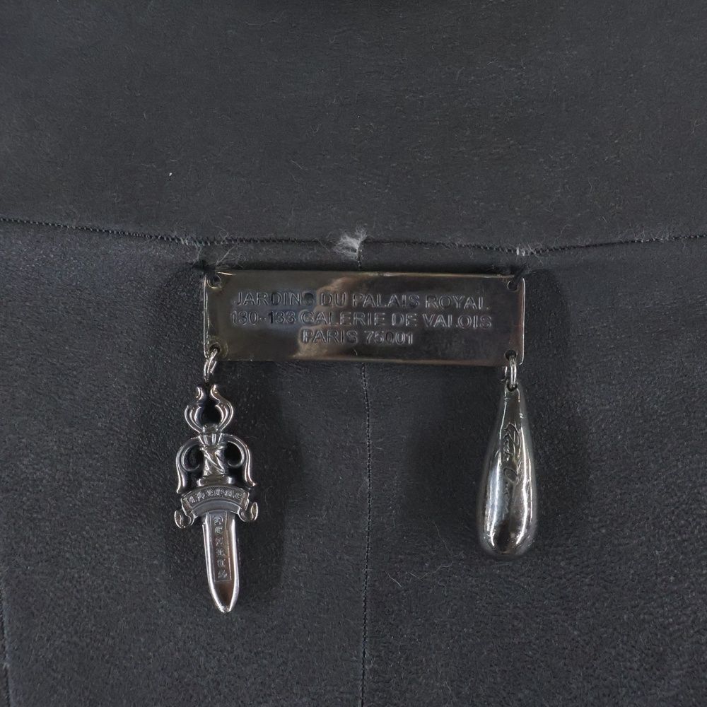 Chrome Hearts x Rick Owens Fleur de Lis Mink Fur Heart Jacket Gray French Made Luxury Archive