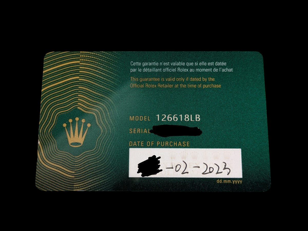 CHROME HEARTS × ROLEX 126618LB · 22K Custom Link Bracelet · Factory Blue Sapphire Insert Submariner LB Hybrid Art Timepiece