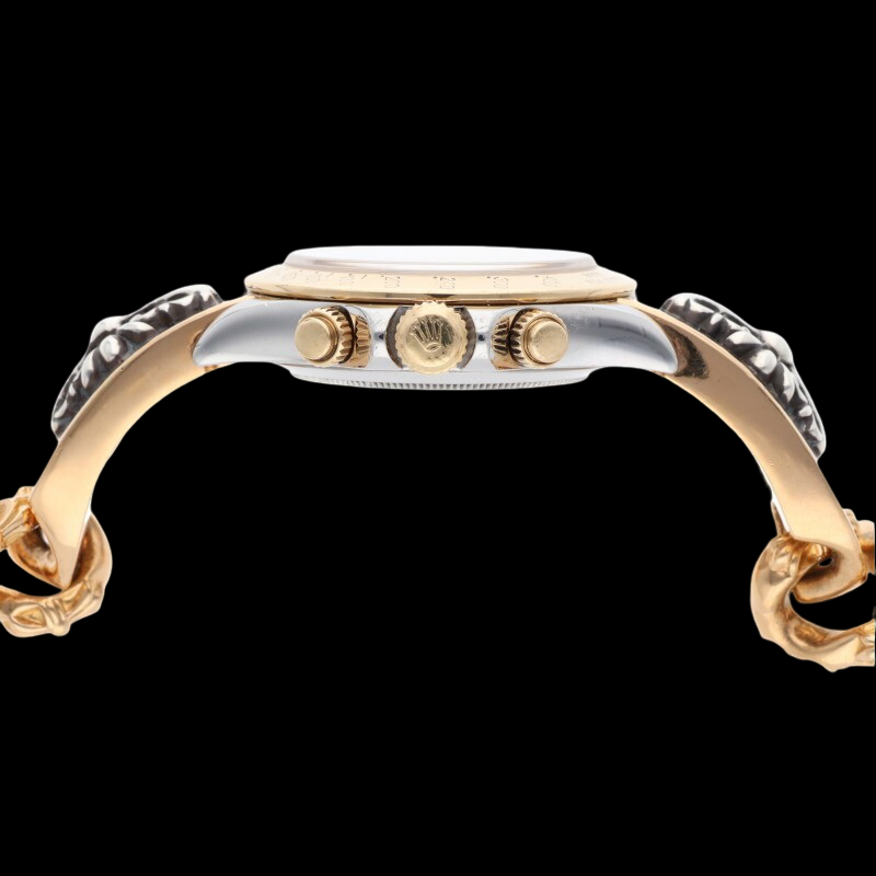 Chrome Hearts × Rolex Daytona 116523 Fantasy Link 42mm • CH Keeper Motif Bracelet Conversion • YG × Silver • Collector Hybrid Masterpiece