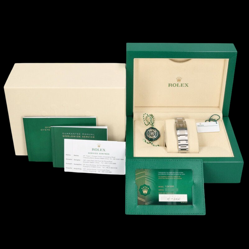 Rolex × Chrome Hearts OP41 Ref.124300 – 41mm Silver CH Custom Bracelet Case · Light Blue Dial · Hybrid Artisanal Luxury Watch (A Rank)