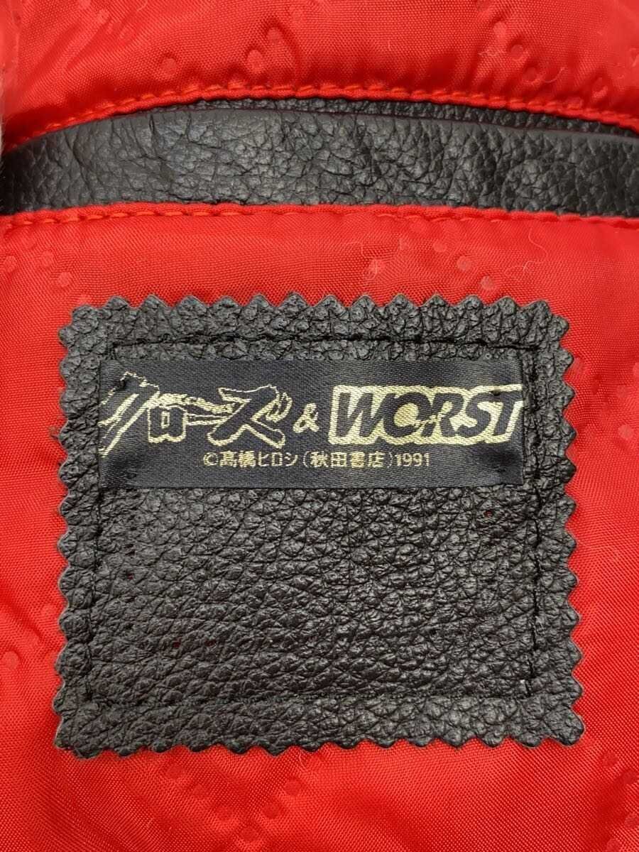 CROWS × WORST Leather Jacket — Japanese Yankii Culture Icon, Black Size 44 XL