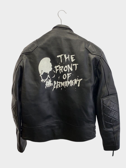 CROWS × WORST Leather Jacket — Japanese Yankii Culture Icon, Black Size 44 XL