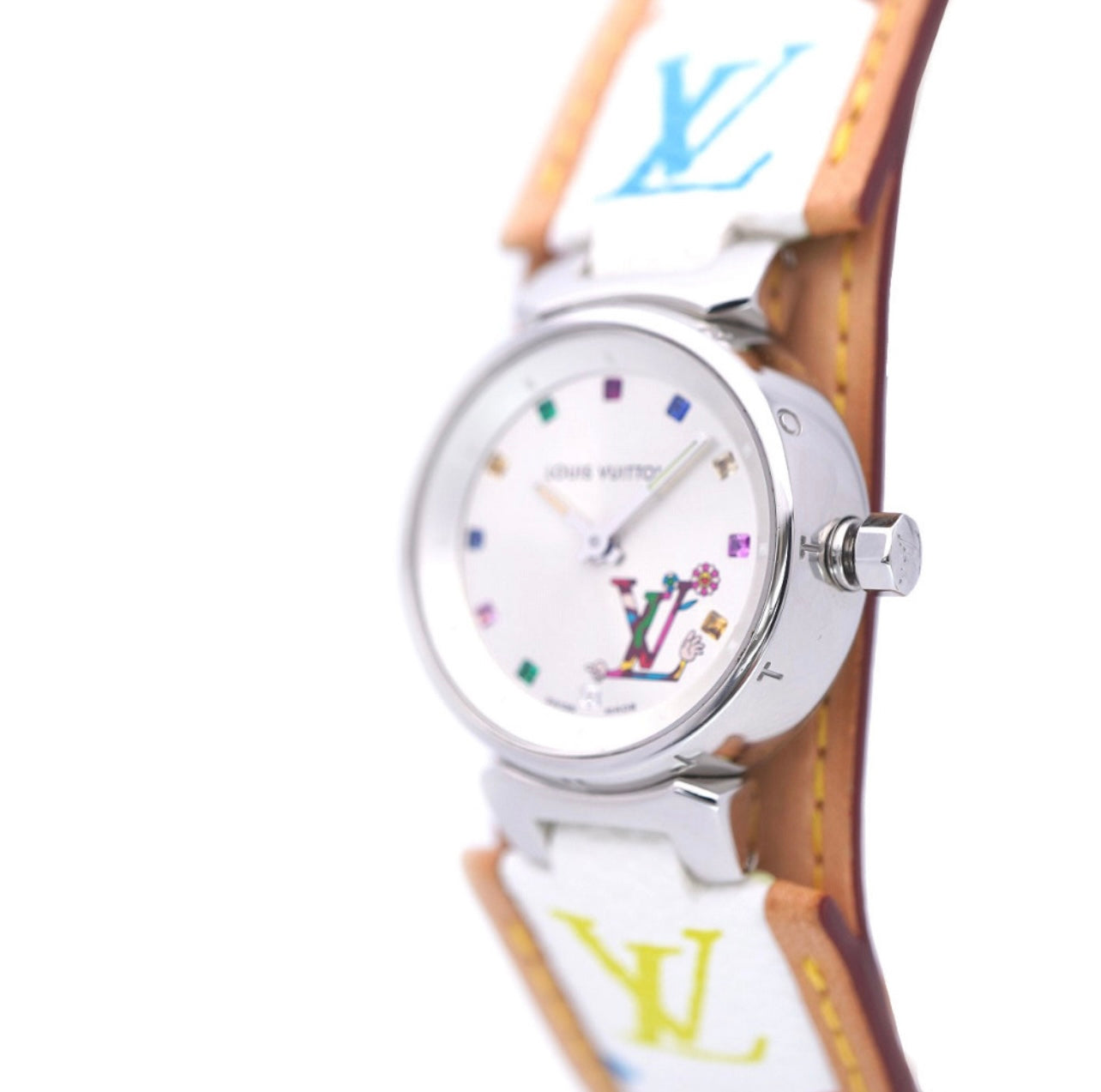 Louis Vuitton × Takashi Murakami Tambour Love Multicolor Monogram Watch – Limited Edition Q12130 (Women’s Quartz)