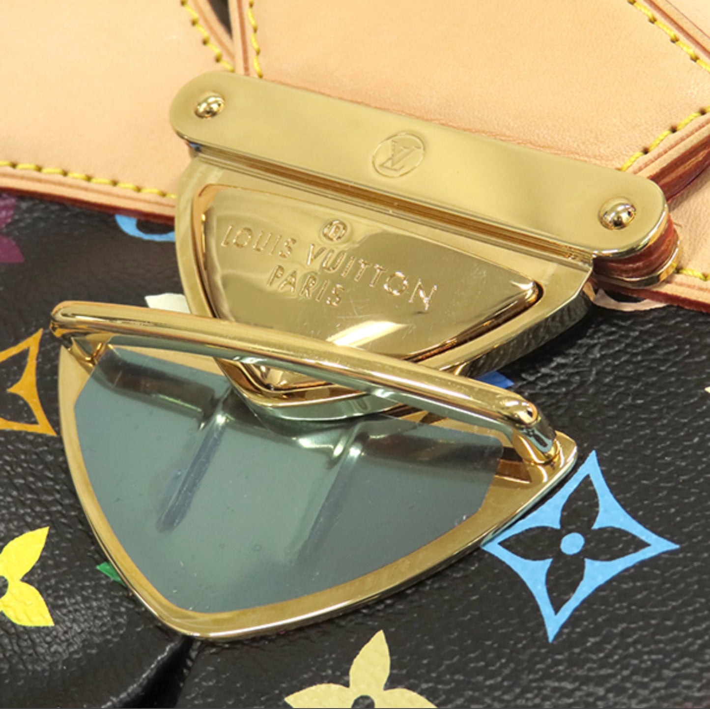 Louis Vuitton × Takashi Murakami Multicolor Ursula M40124 Black Bag | LV Rare Collector Monogram Multicolor